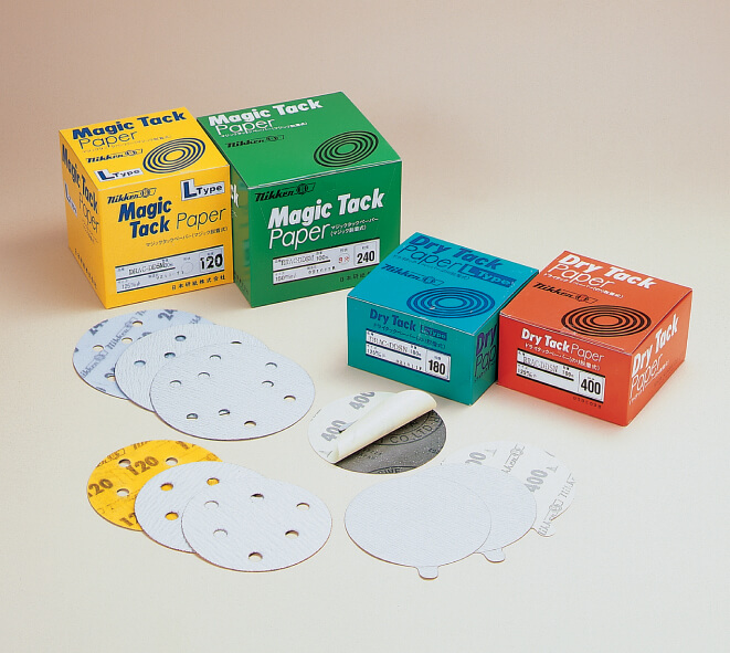 Abrasive Paper Disc "DRY TACK with glue / MAGIC TACK with magic"