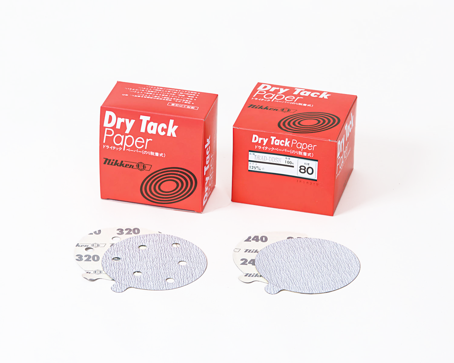 Dry tack paper (removable adhesive paper) round and square